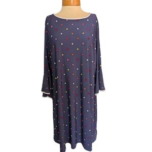 Consigned - MSK Multicolor Polka Dot Long Sleeve Dress